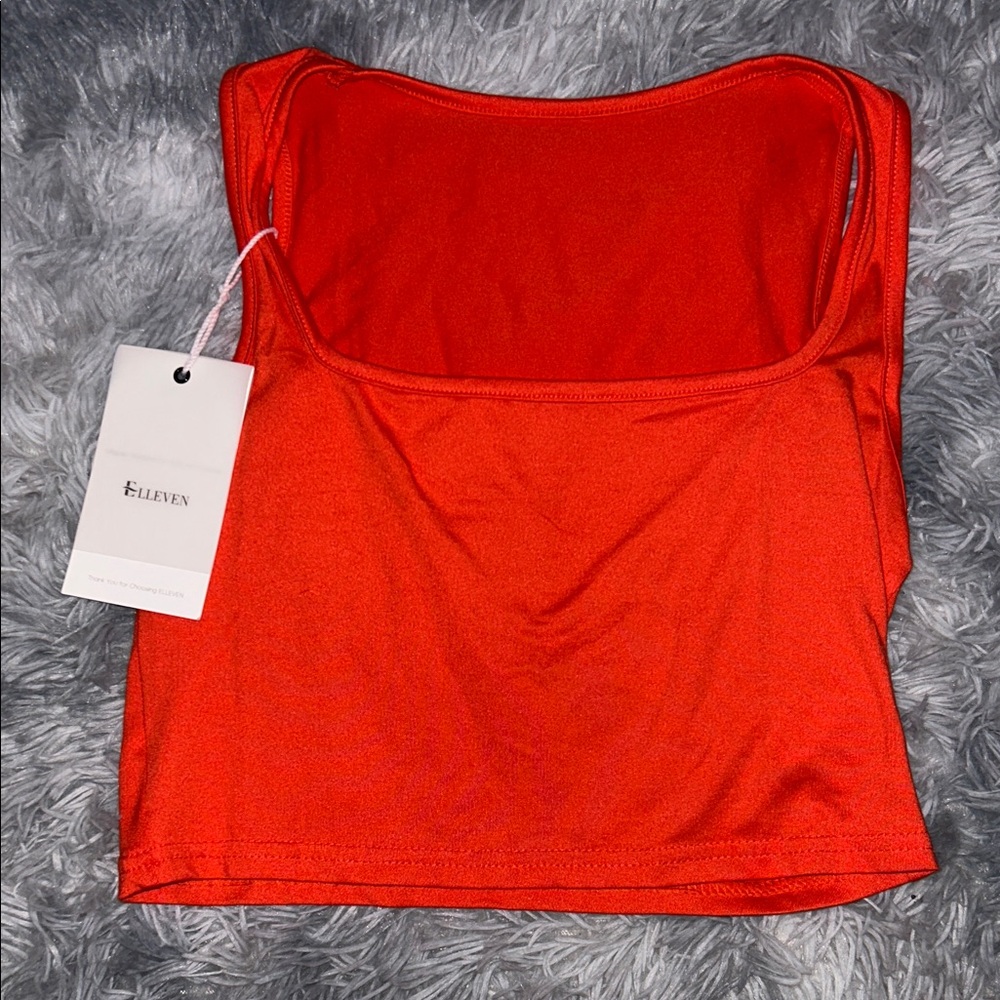 Women's Fiery Red Crop Top